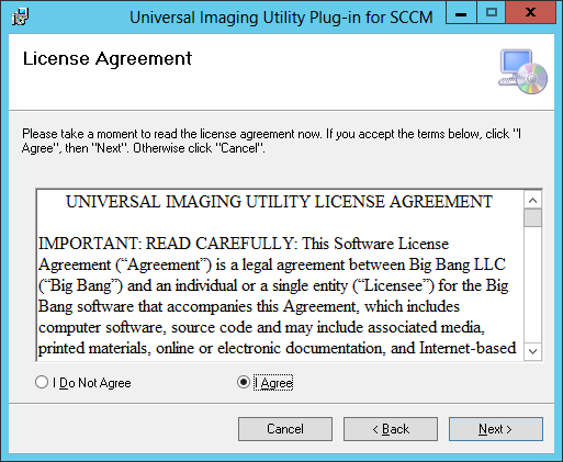 UIU SCCM license agreement