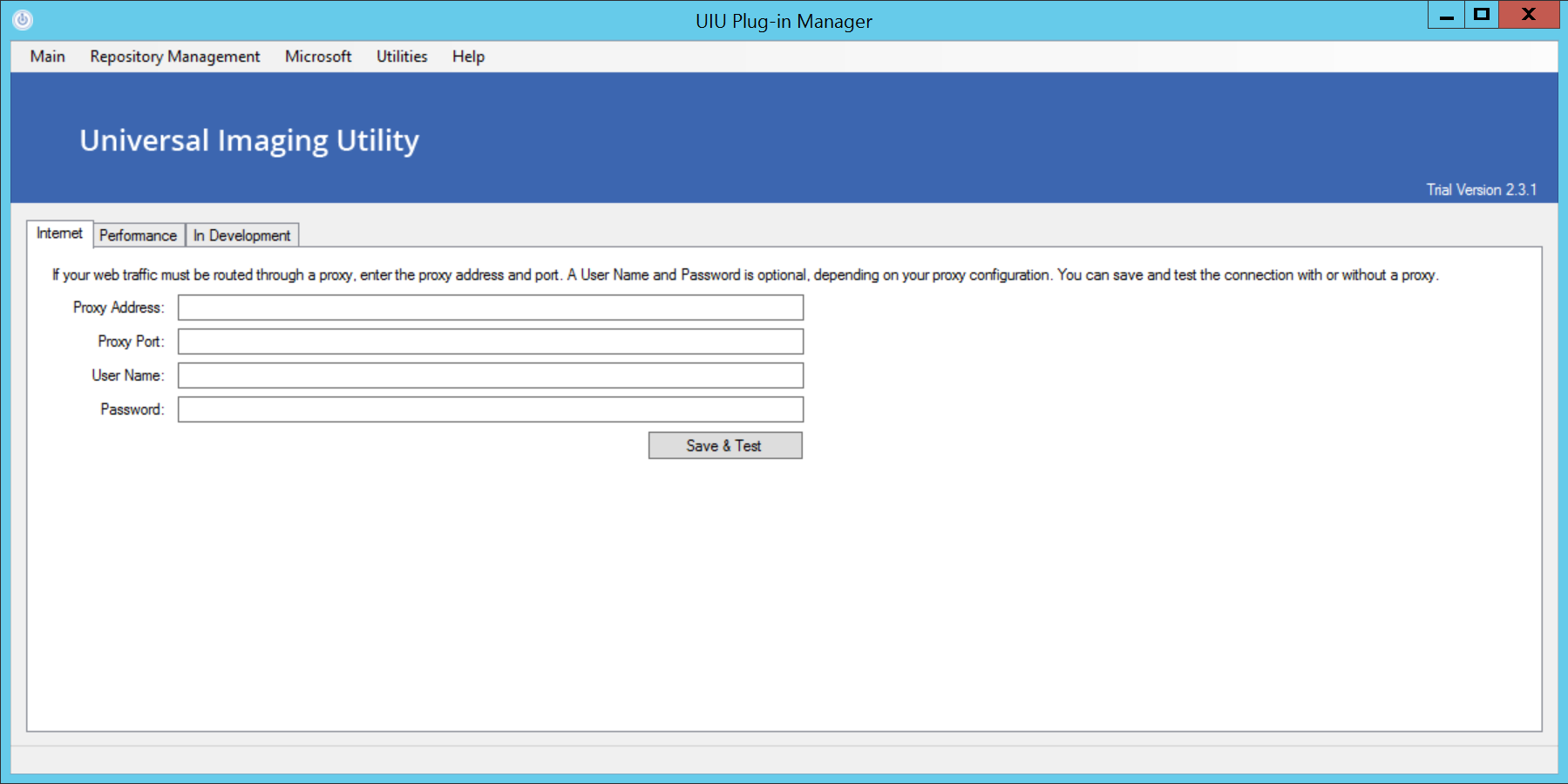 UIUPM Main Settings Internet