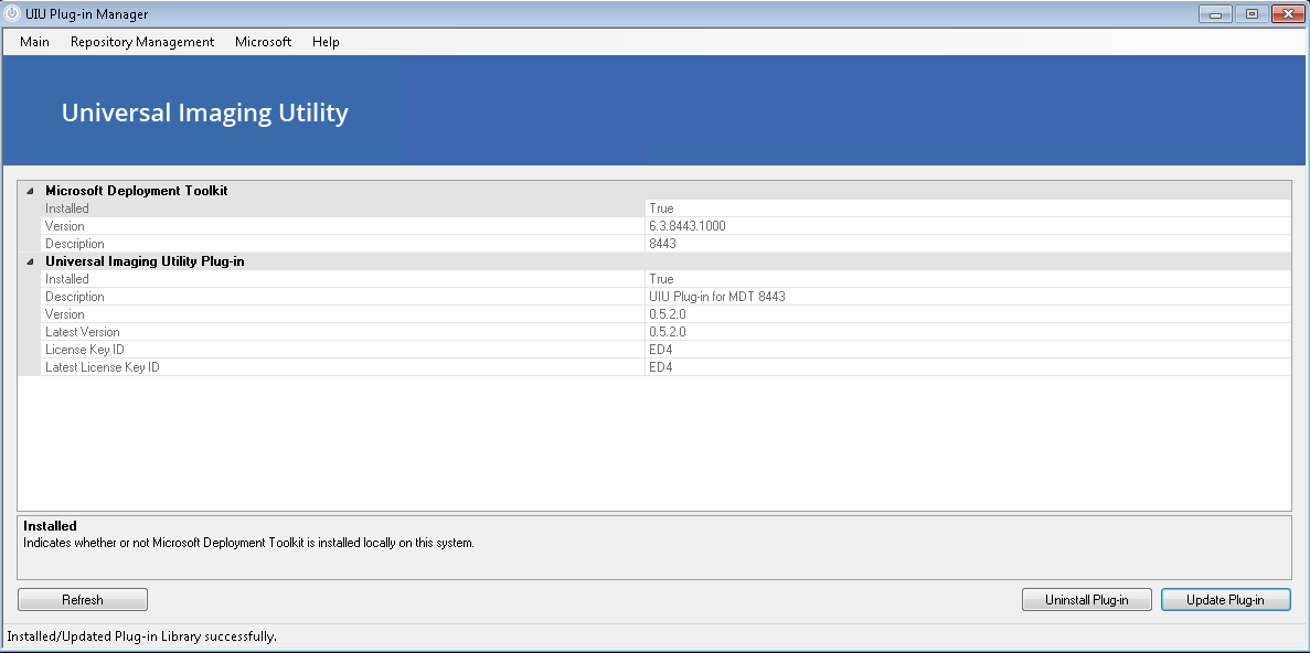 UIUPM MS MDT Installed