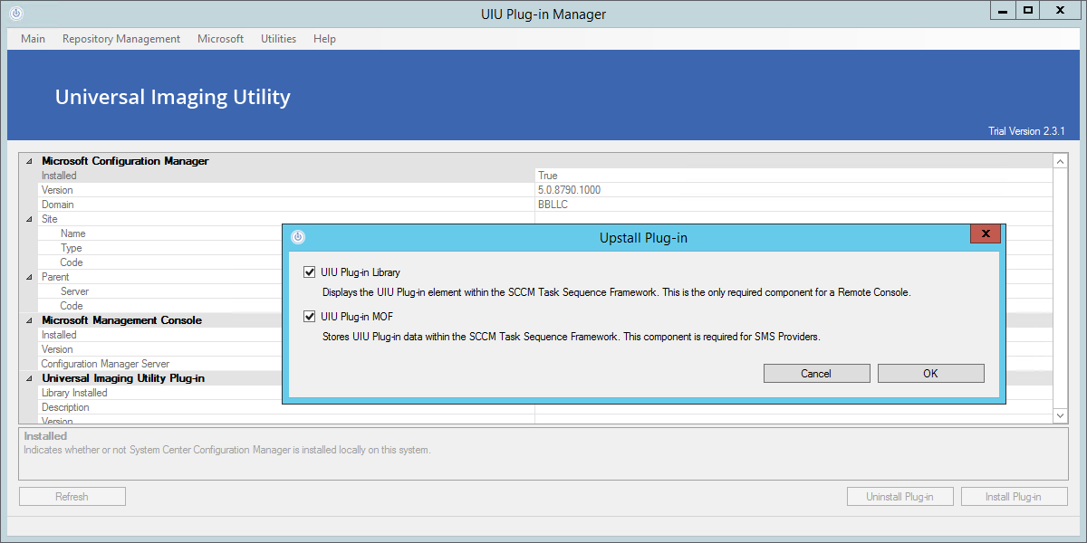 uiu pm sccm update