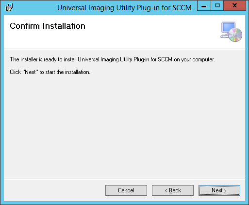 UIU ConfigMgr confirm installation