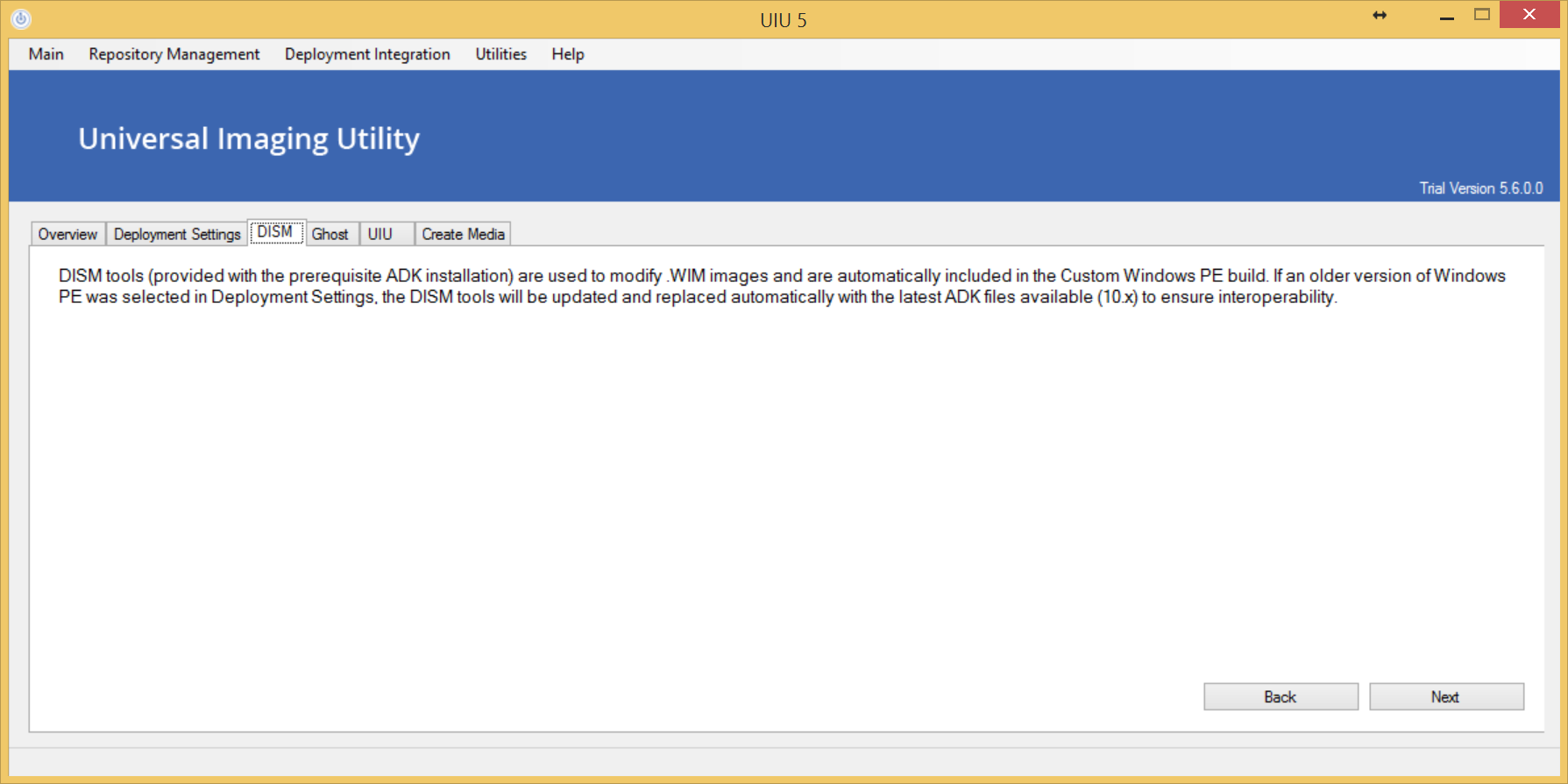 uiu 5 utility custom pe dism